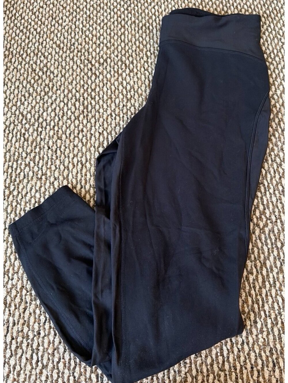 Lululemon Run Inspire Tight II Black Reflective Running Leggings Zip Pockets 12